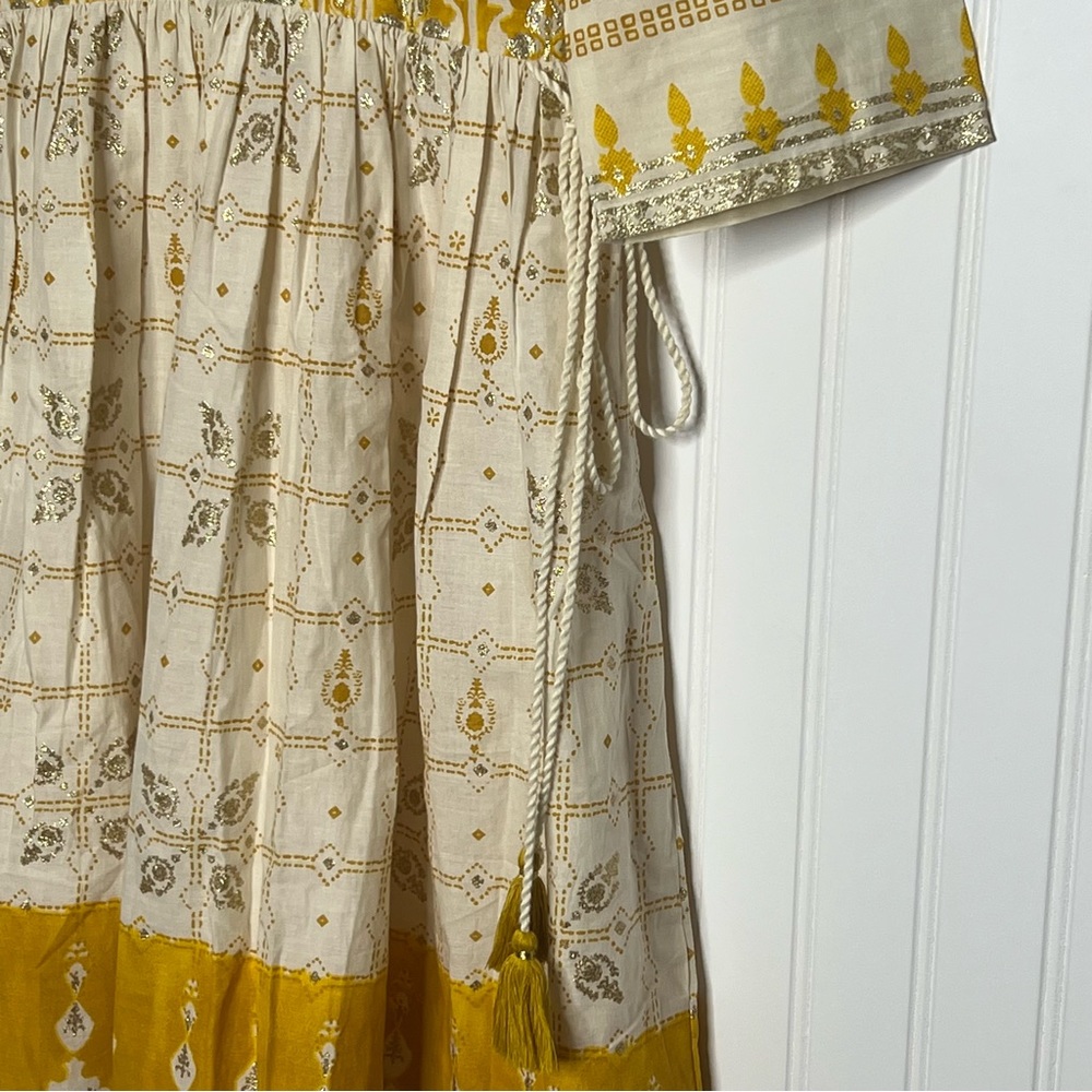 W for Woman Bohemian Printed Flared Midi Dress Size Small - Picture 6 of 16